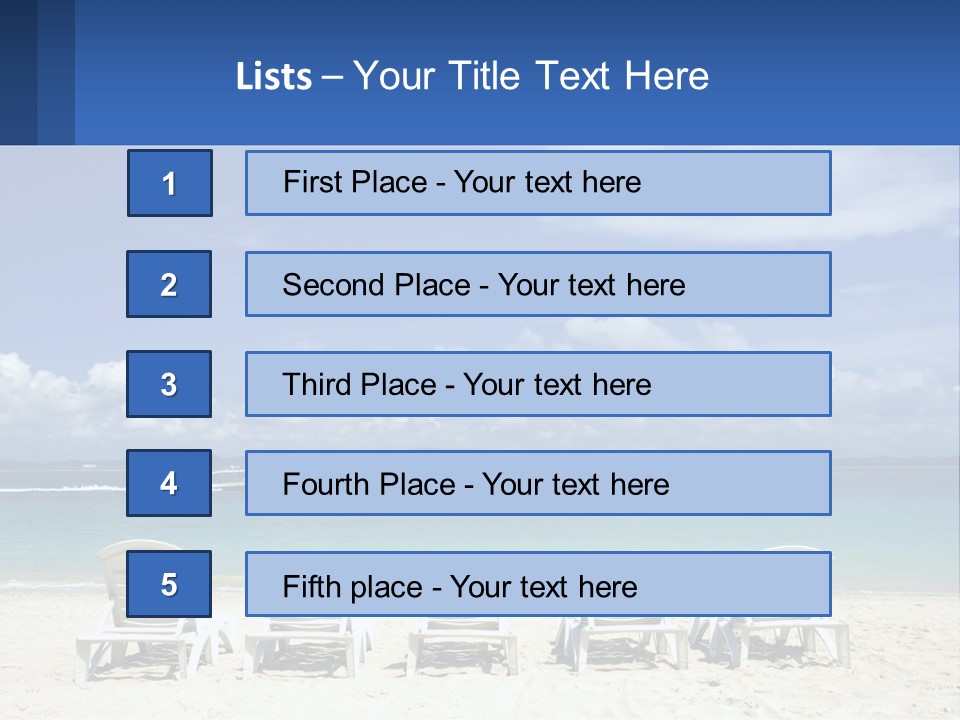 Single Coastal Sea PowerPoint Template