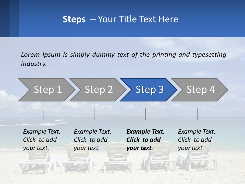 Single Coastal Sea PowerPoint Template