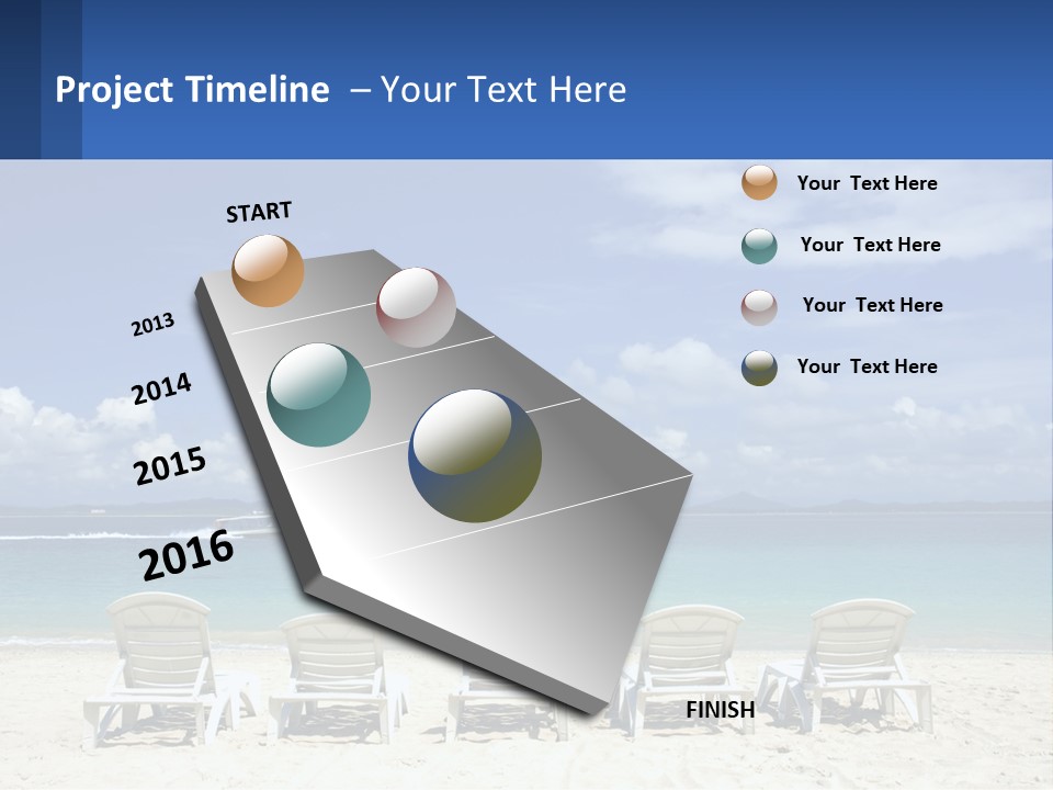 Single Coastal Sea PowerPoint Template