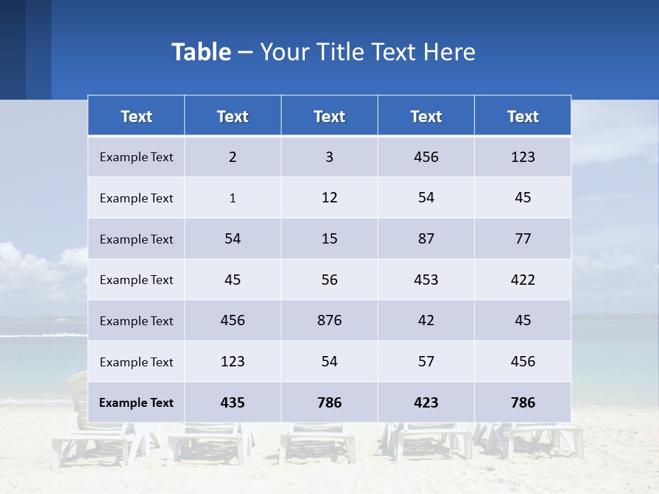 Single Coastal Sea PowerPoint Template