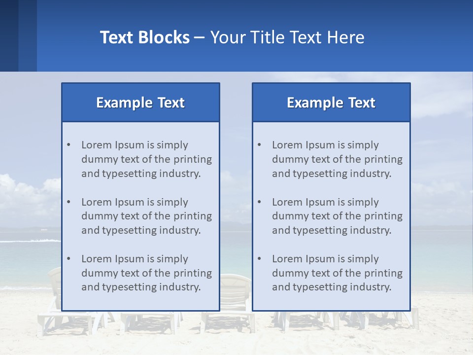 Single Coastal Sea PowerPoint Template