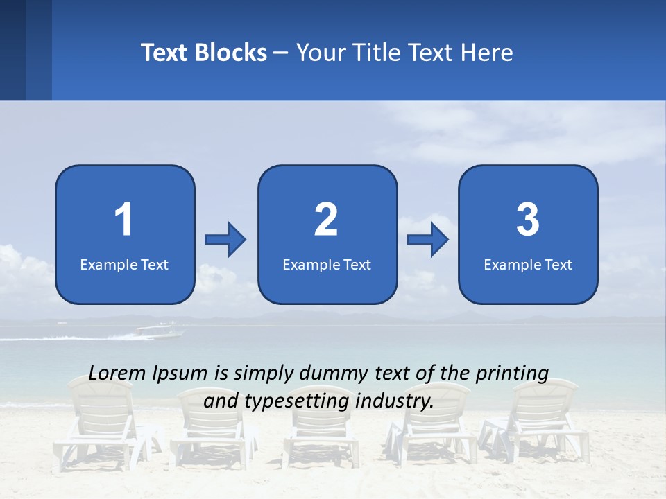 Single Coastal Sea PowerPoint Template