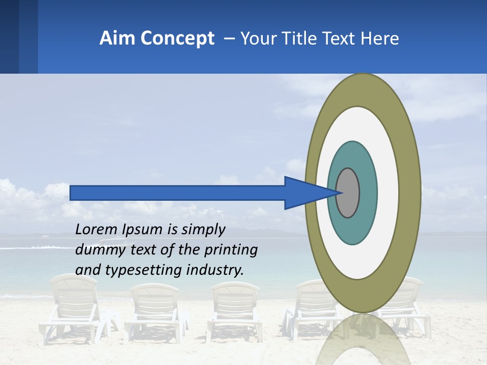 Single Coastal Sea PowerPoint Template