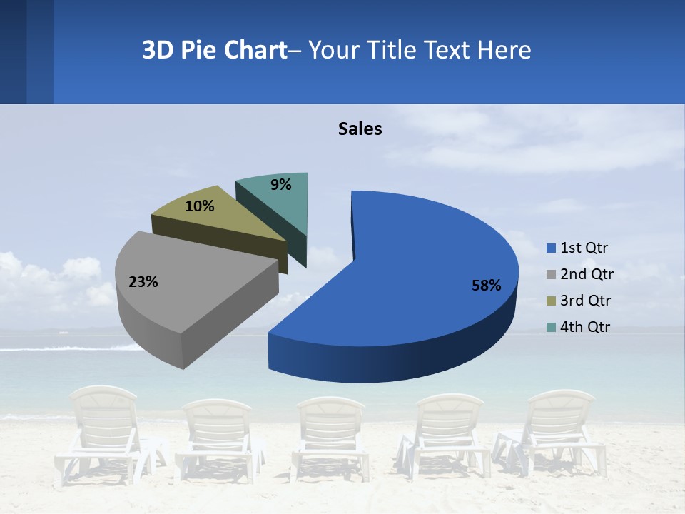 Single Coastal Sea PowerPoint Template