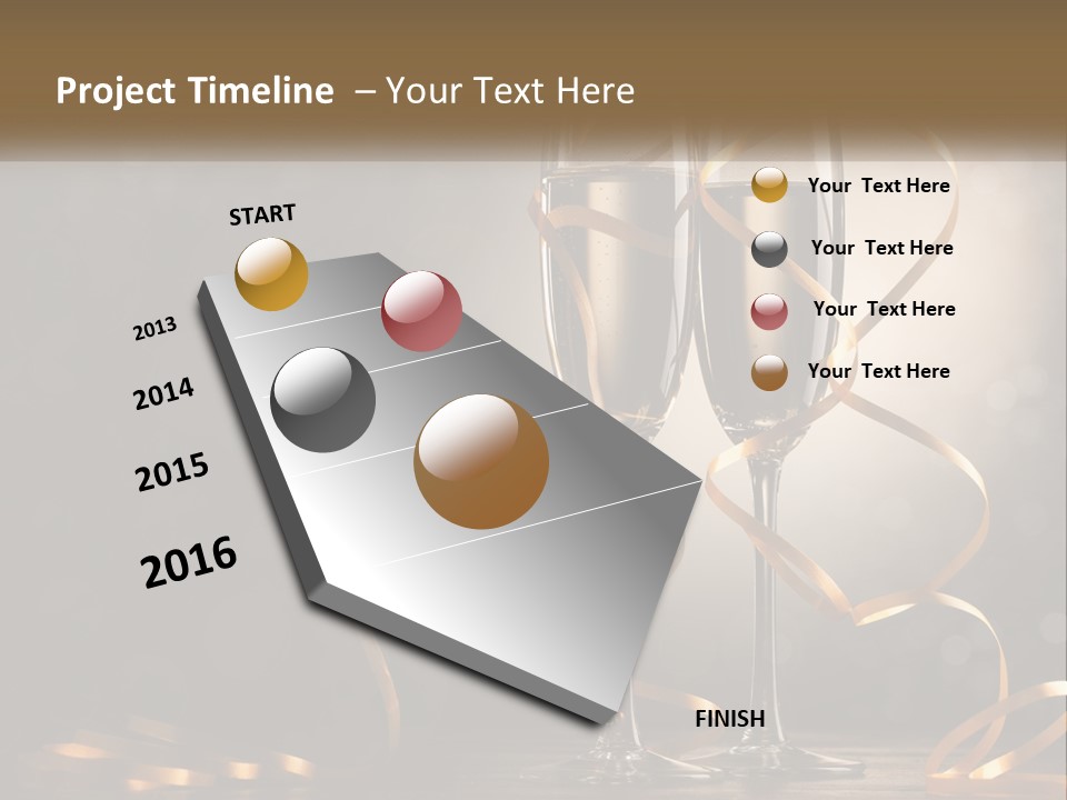 Standing Beach Water PowerPoint Template