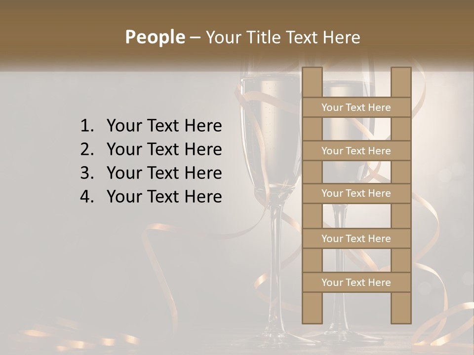 Standing Beach Water PowerPoint Template