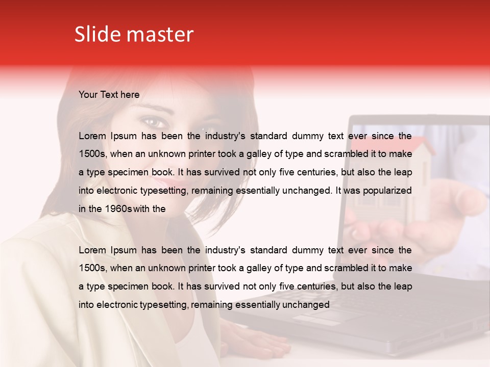 Standing Pensioner Retirement PowerPoint Template