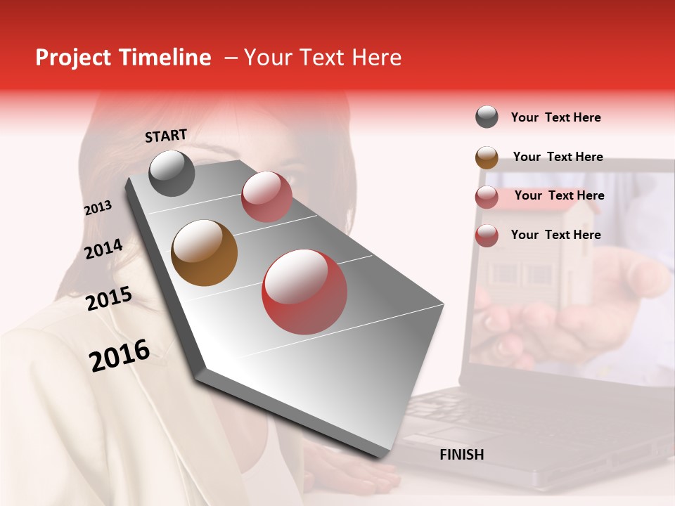 Standing Pensioner Retirement PowerPoint Template