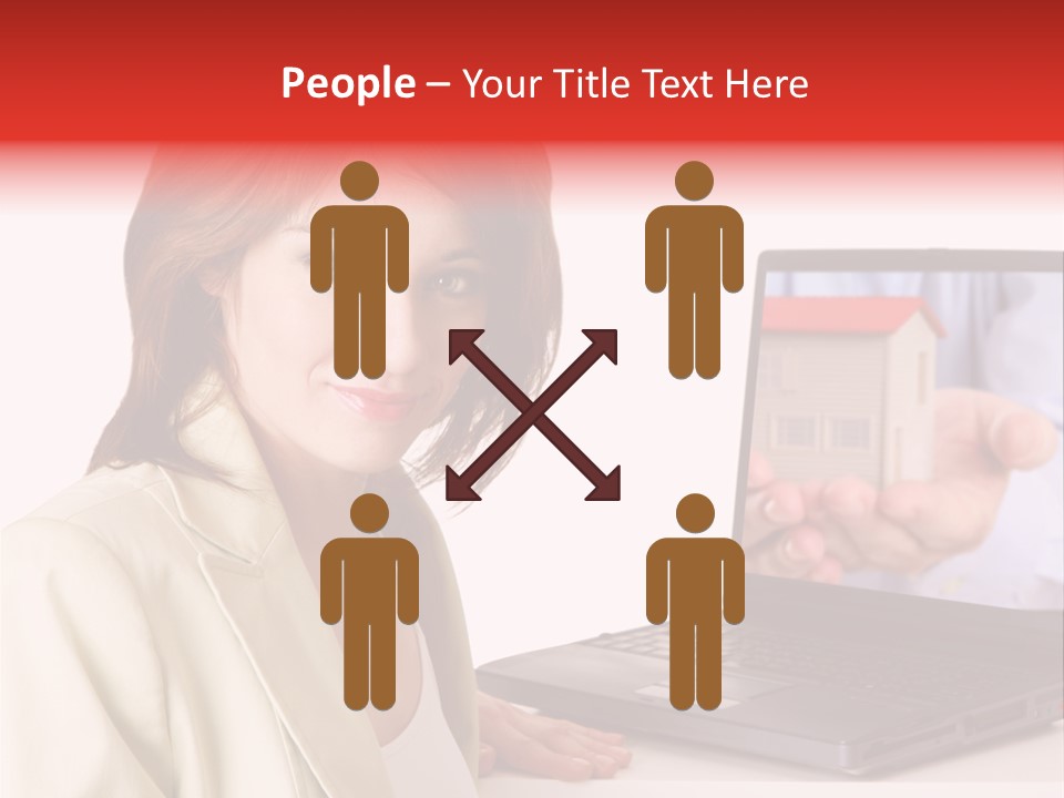 Standing Pensioner Retirement PowerPoint Template