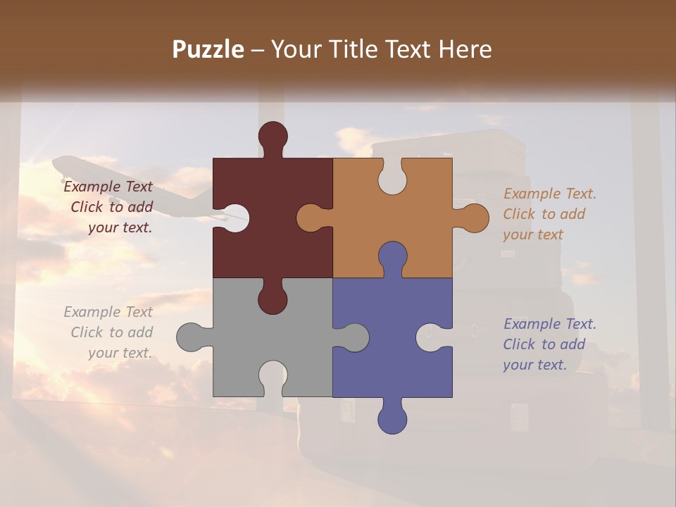 Senior Sand Sad PowerPoint Template