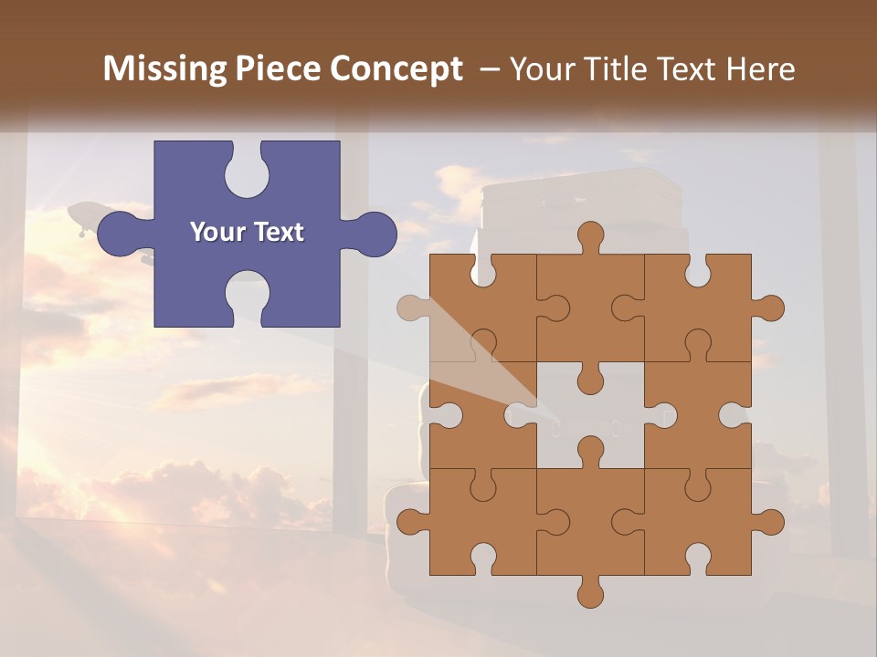 Senior Sand Sad PowerPoint Template