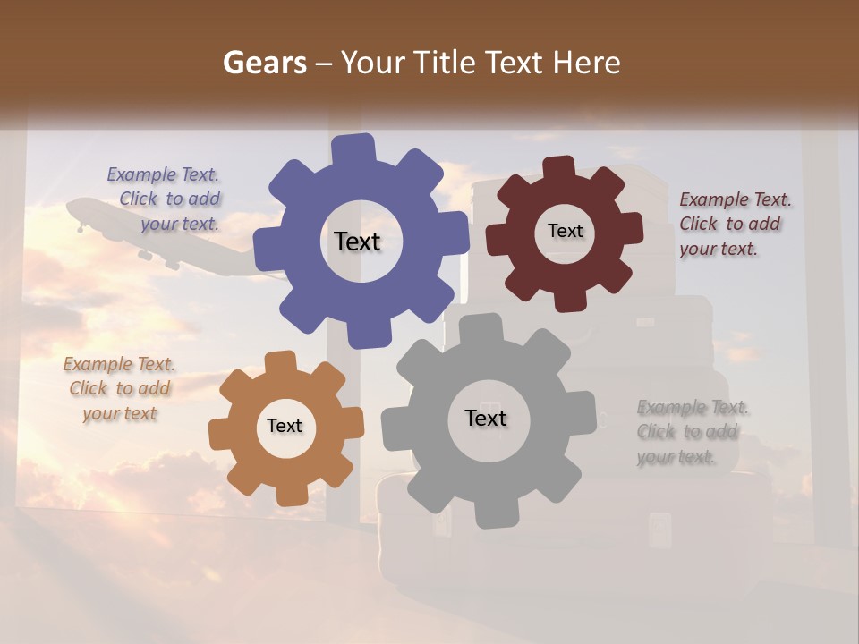 Senior Sand Sad PowerPoint Template