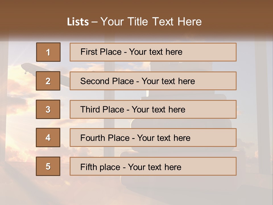 Senior Sand Sad PowerPoint Template