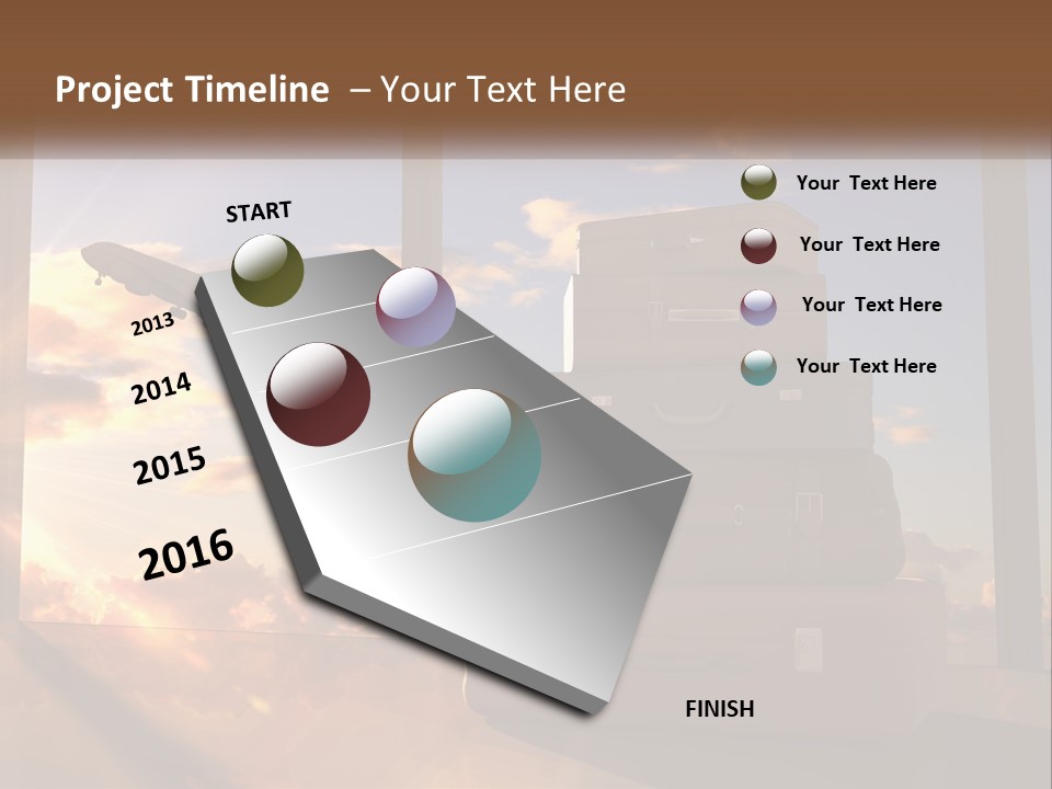 Senior Sand Sad PowerPoint Template