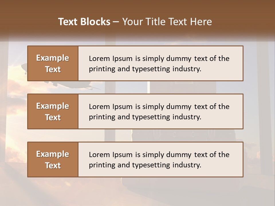 Senior Sand Sad PowerPoint Template