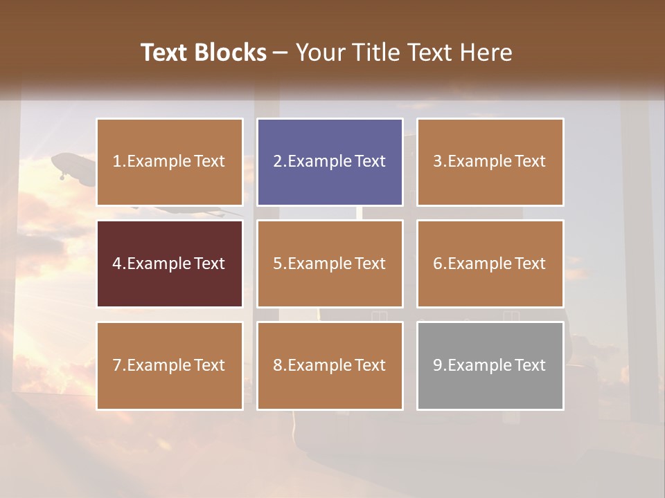 Senior Sand Sad PowerPoint Template