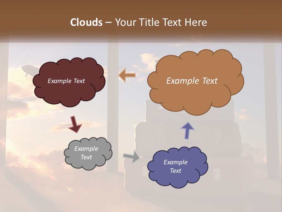 Senior Sand Sad PowerPoint Template