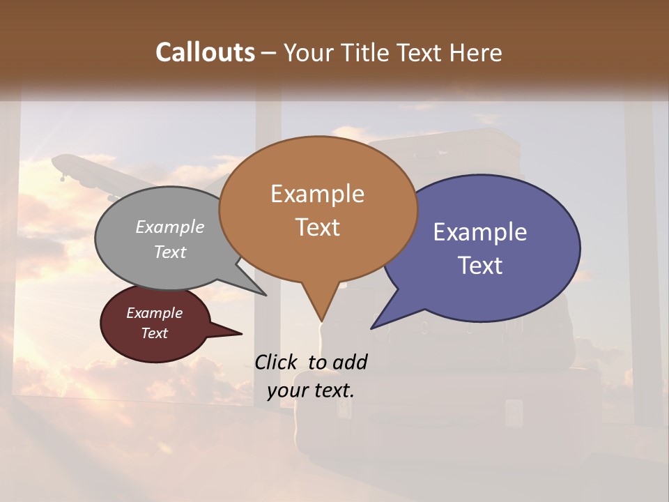 Senior Sand Sad PowerPoint Template