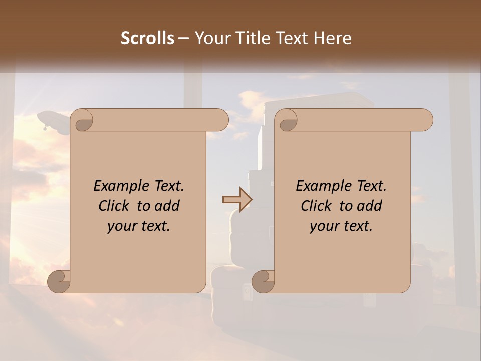 Senior Sand Sad PowerPoint Template