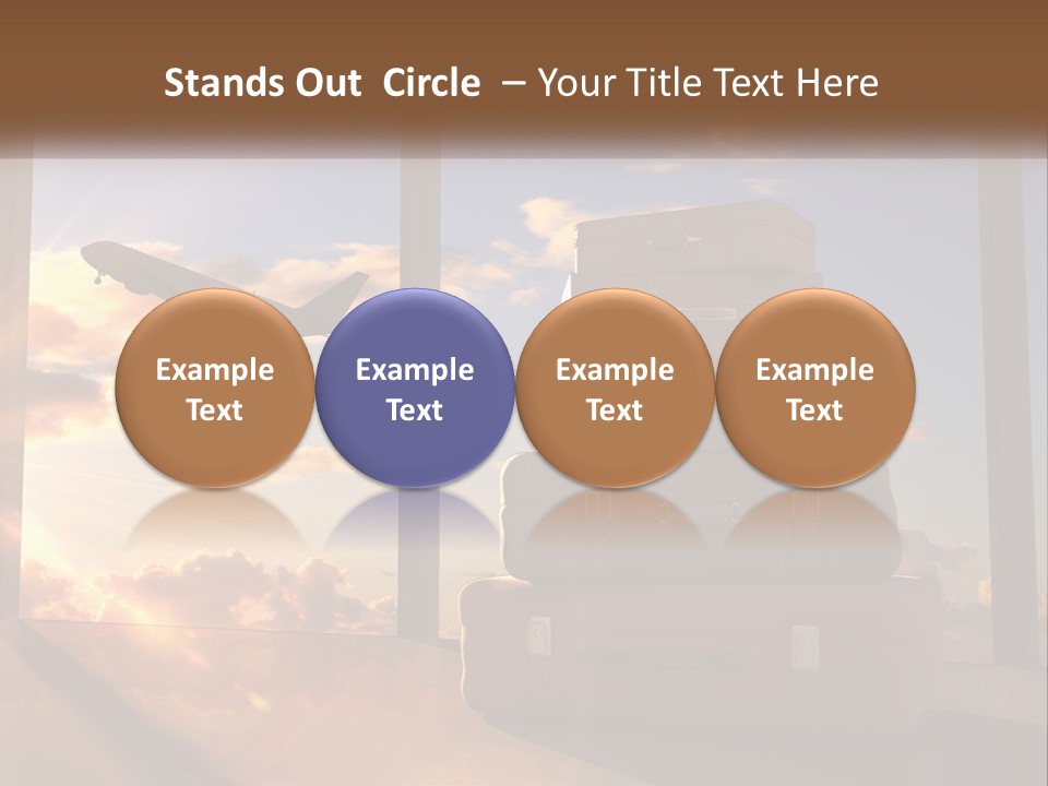 Senior Sand Sad PowerPoint Template