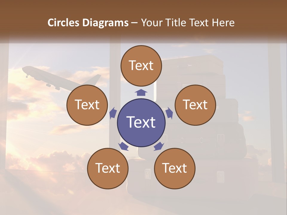 Senior Sand Sad PowerPoint Template