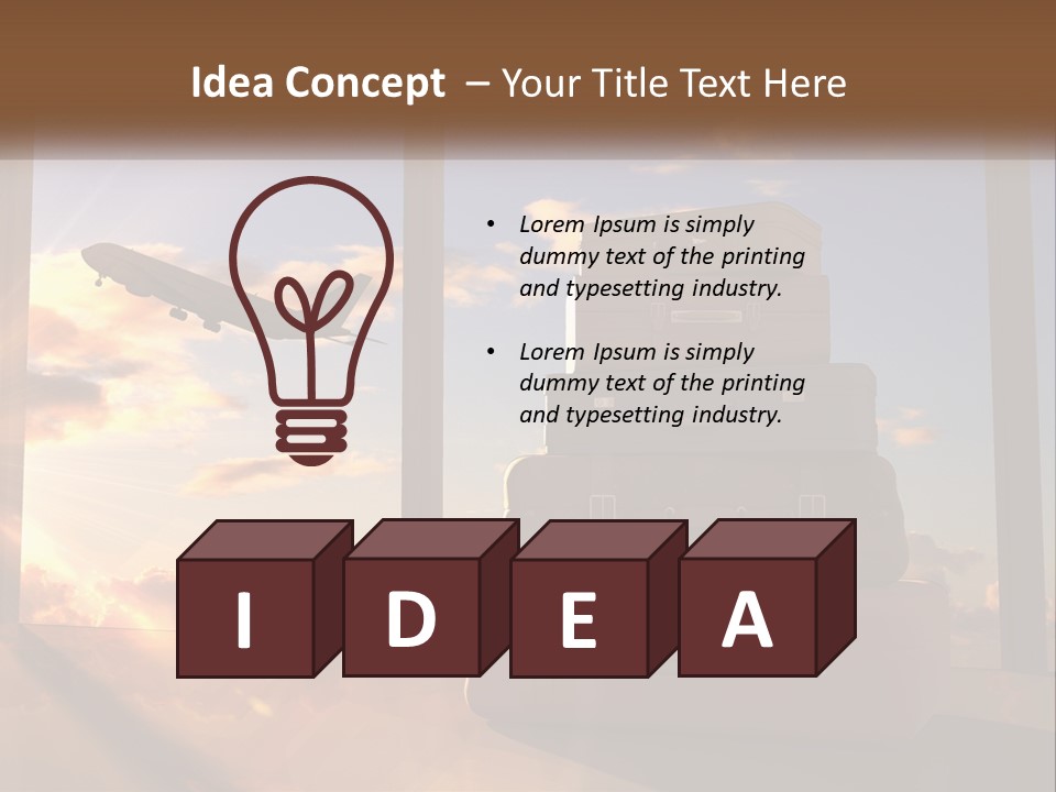 Senior Sand Sad PowerPoint Template