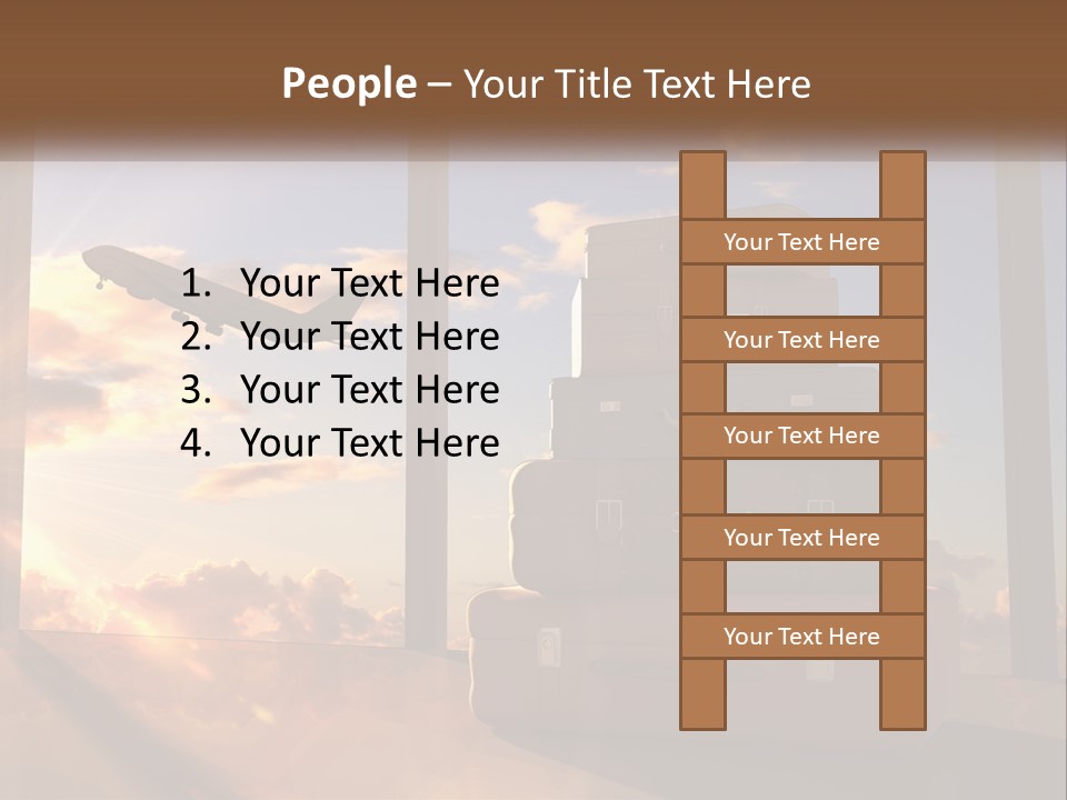 Senior Sand Sad PowerPoint Template