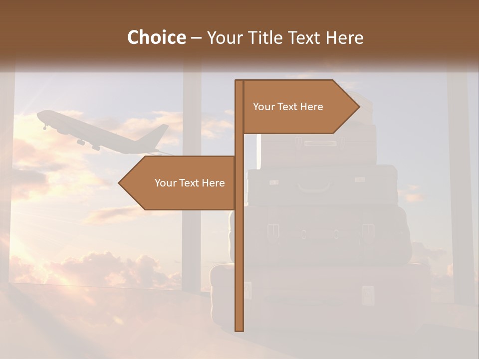 Senior Sand Sad PowerPoint Template