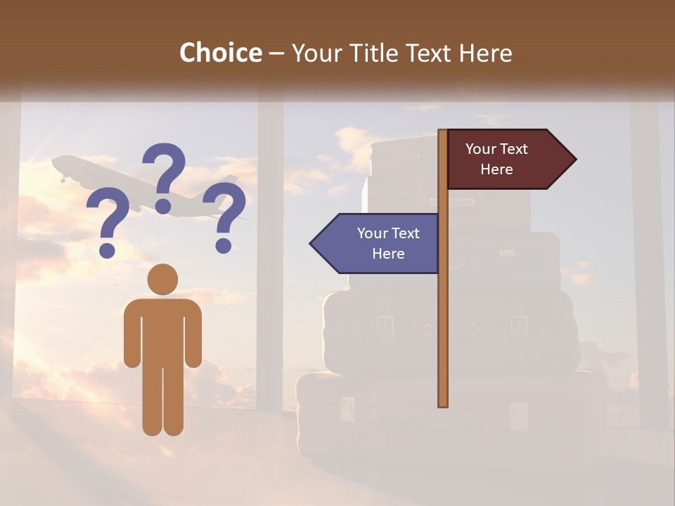 Senior Sand Sad PowerPoint Template