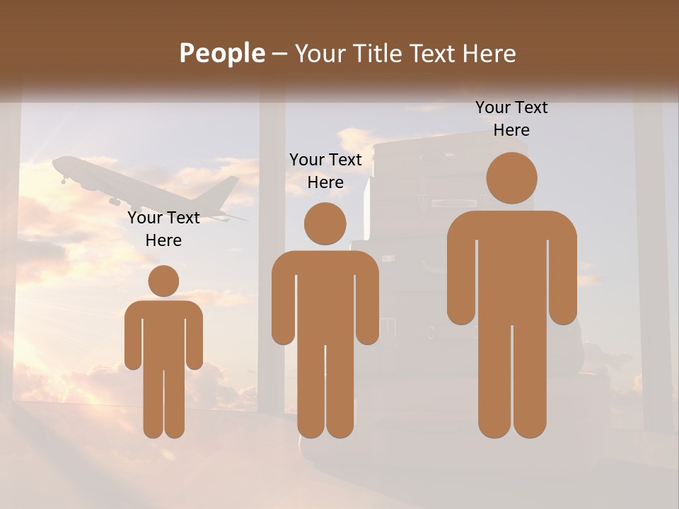 Senior Sand Sad PowerPoint Template