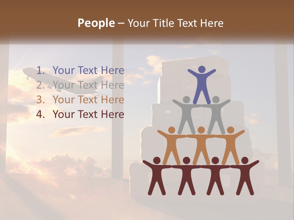 Senior Sand Sad PowerPoint Template