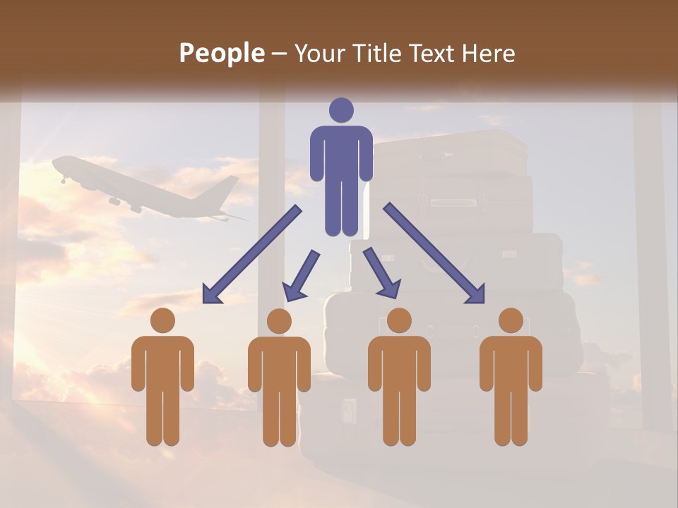 Senior Sand Sad PowerPoint Template