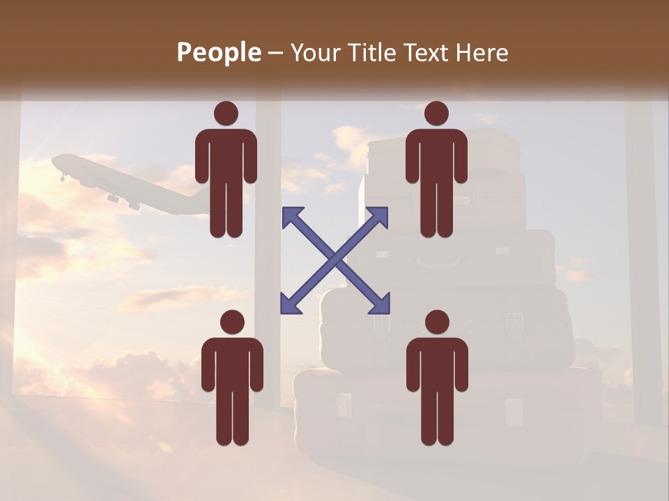 Senior Sand Sad PowerPoint Template