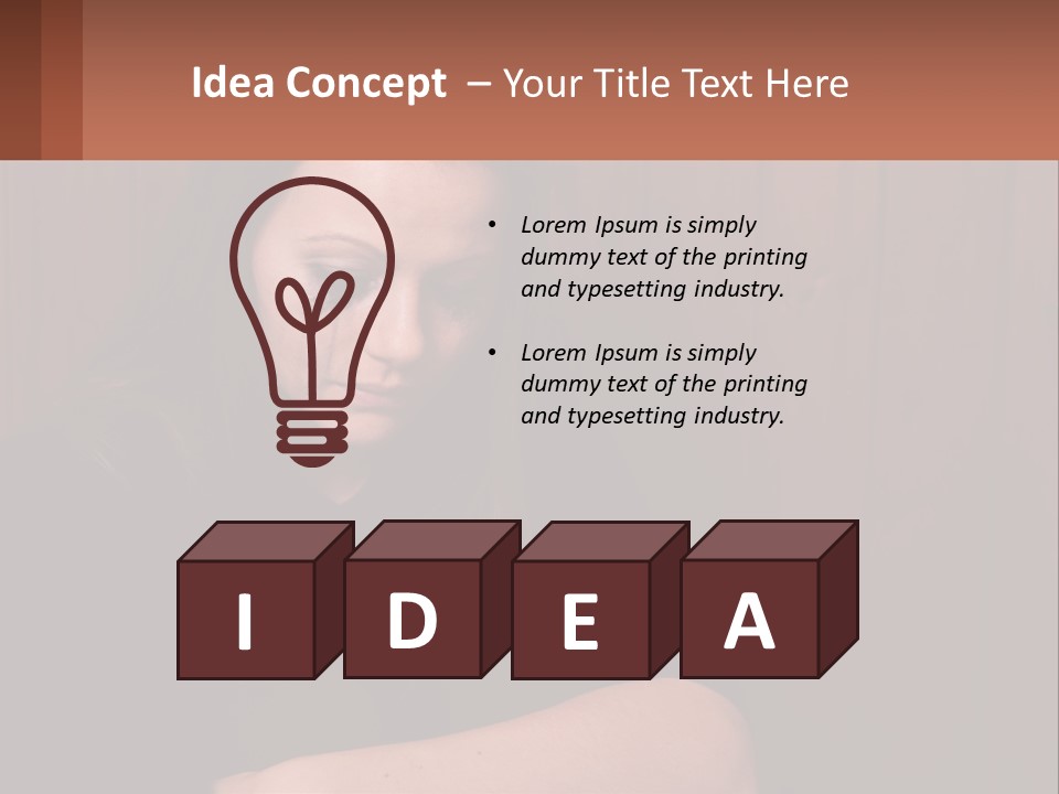 Standing Coast Peaceful PowerPoint Template