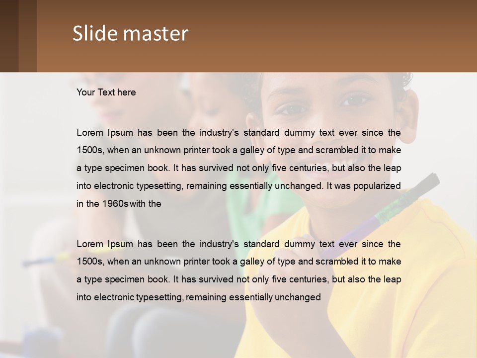 Water Older Single PowerPoint Template