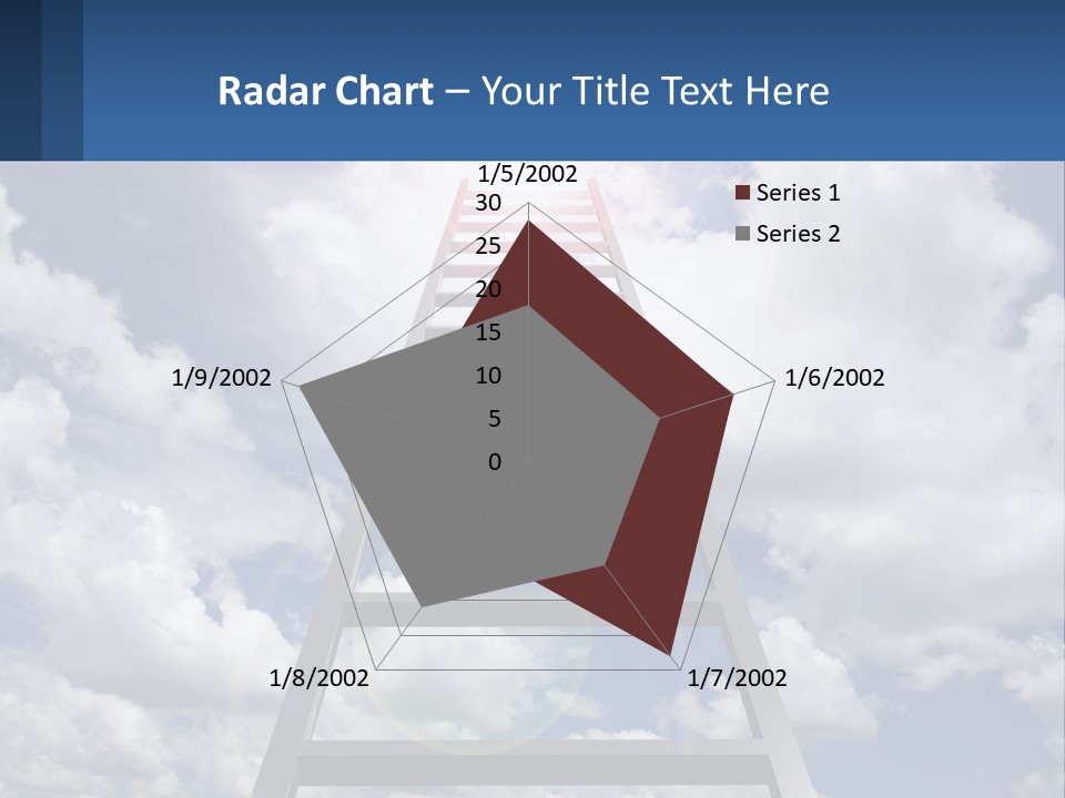 Pensioner White Woman PowerPoint Template