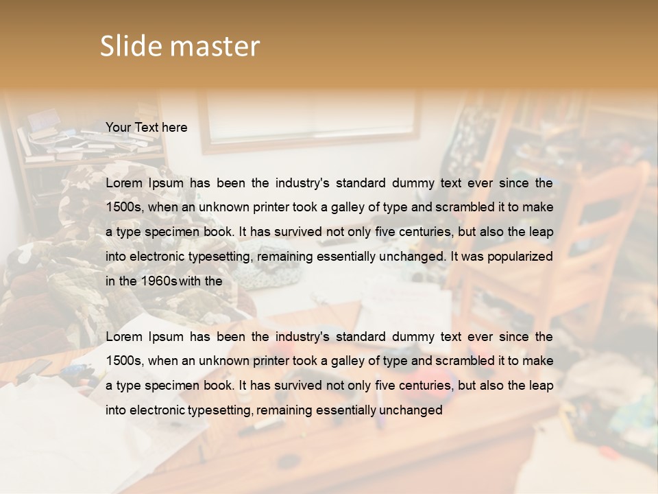 Elderly Caucasian Wave PowerPoint Template