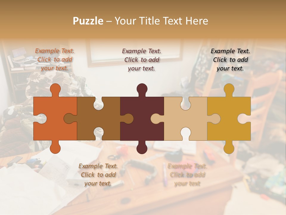 Elderly Caucasian Wave PowerPoint Template