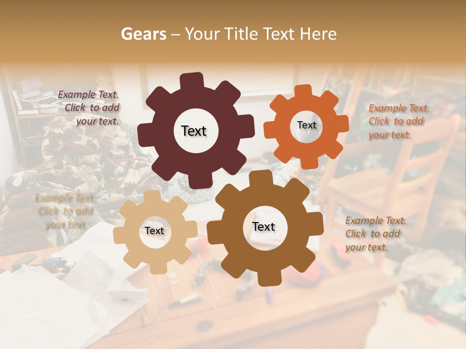 Elderly Caucasian Wave PowerPoint Template