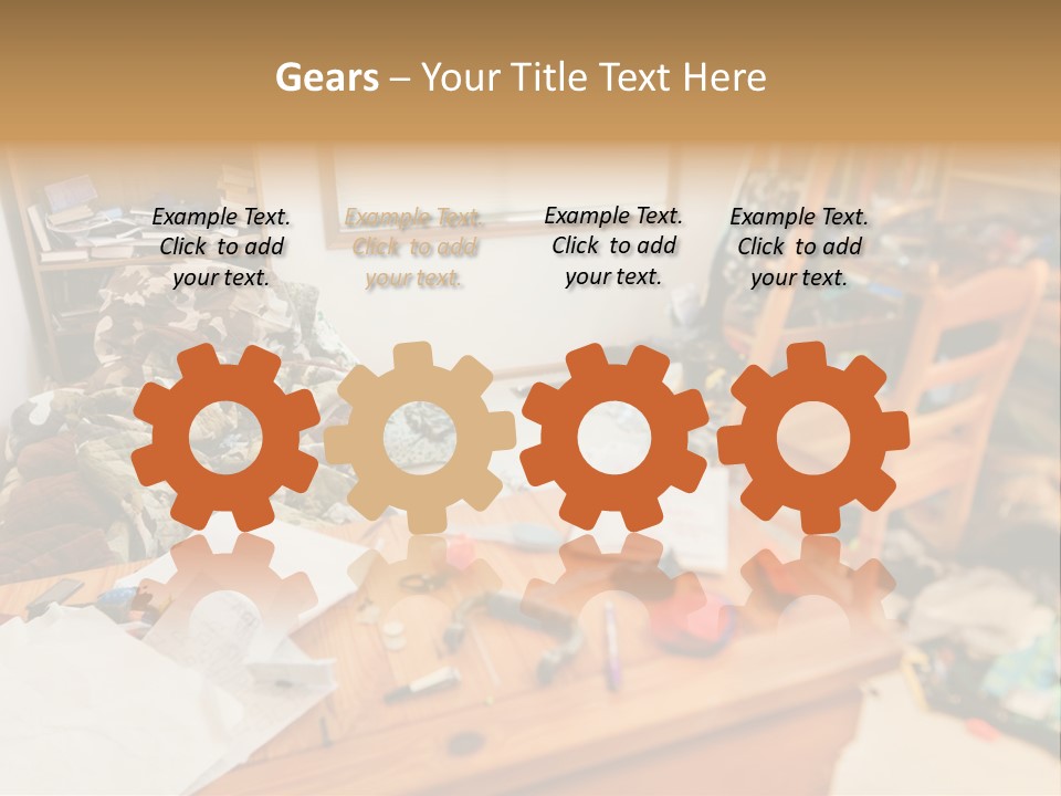 Elderly Caucasian Wave PowerPoint Template