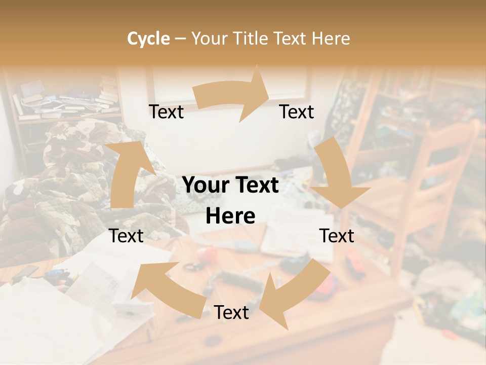 Elderly Caucasian Wave PowerPoint Template