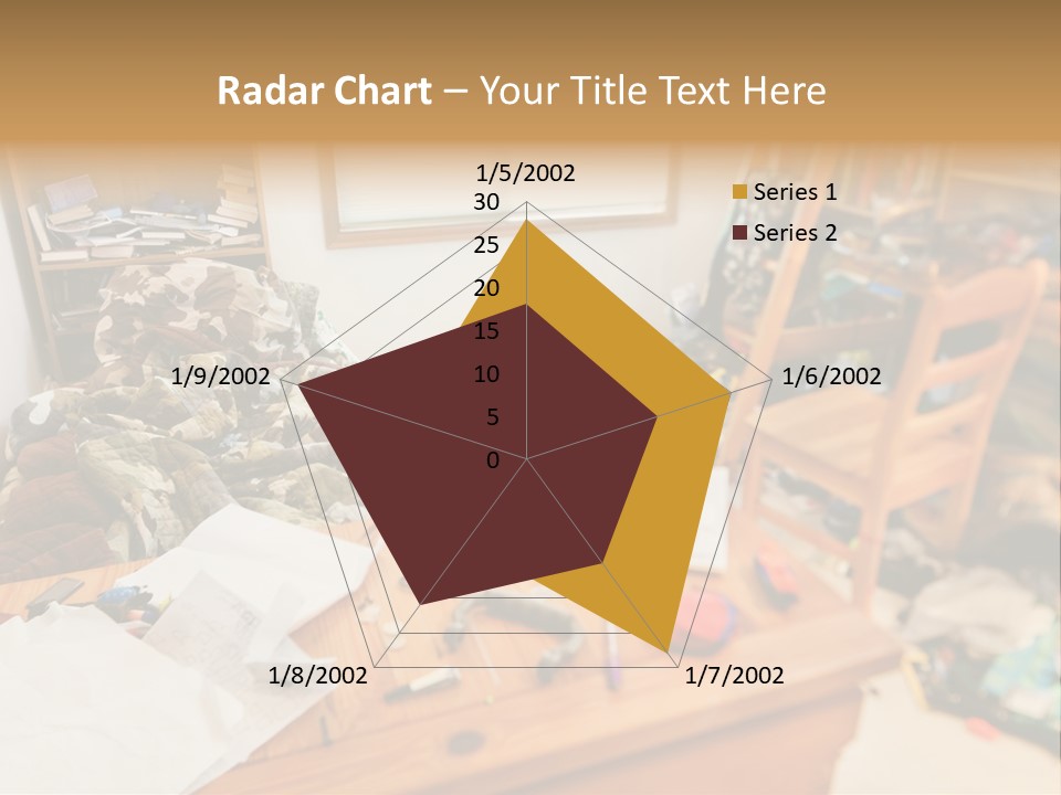 Elderly Caucasian Wave PowerPoint Template