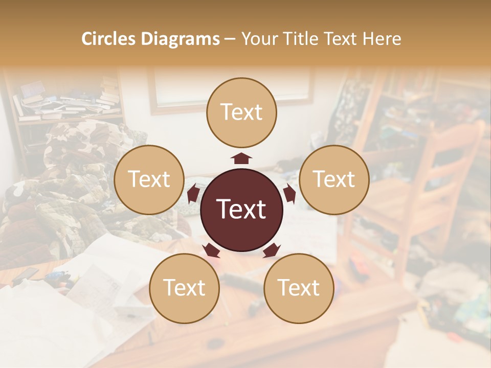 Elderly Caucasian Wave PowerPoint Template