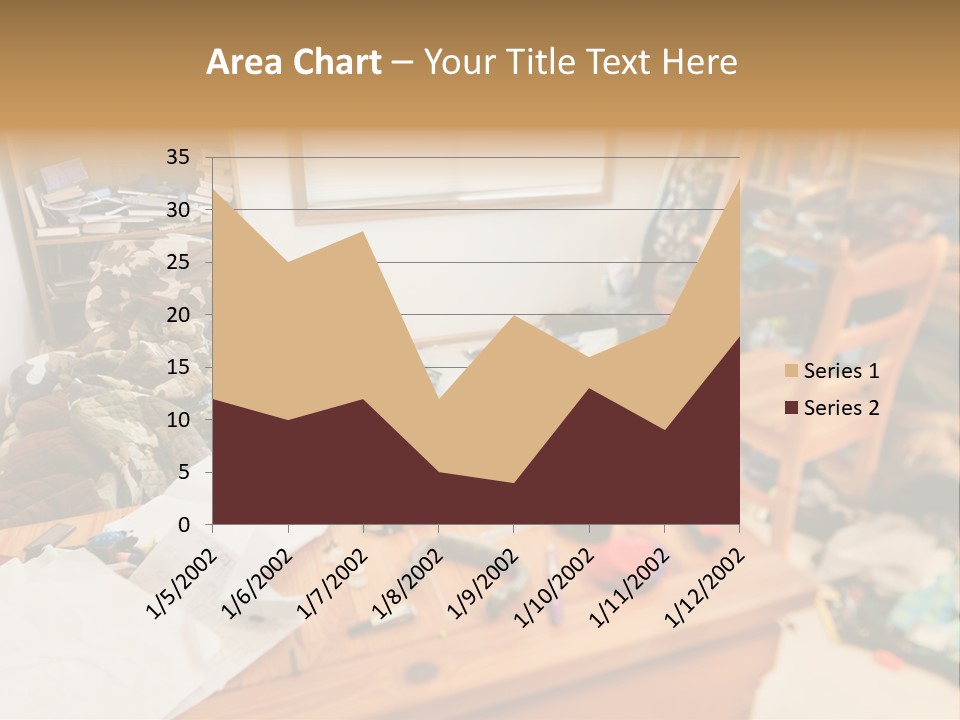 Elderly Caucasian Wave PowerPoint Template