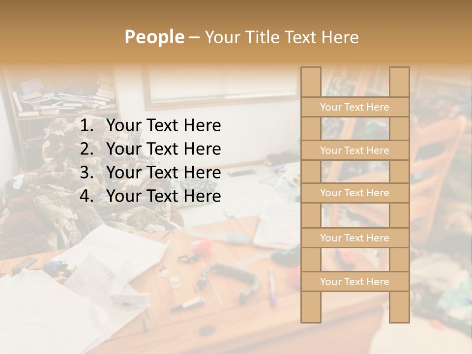 Elderly Caucasian Wave PowerPoint Template