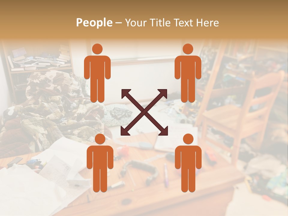 Elderly Caucasian Wave PowerPoint Template