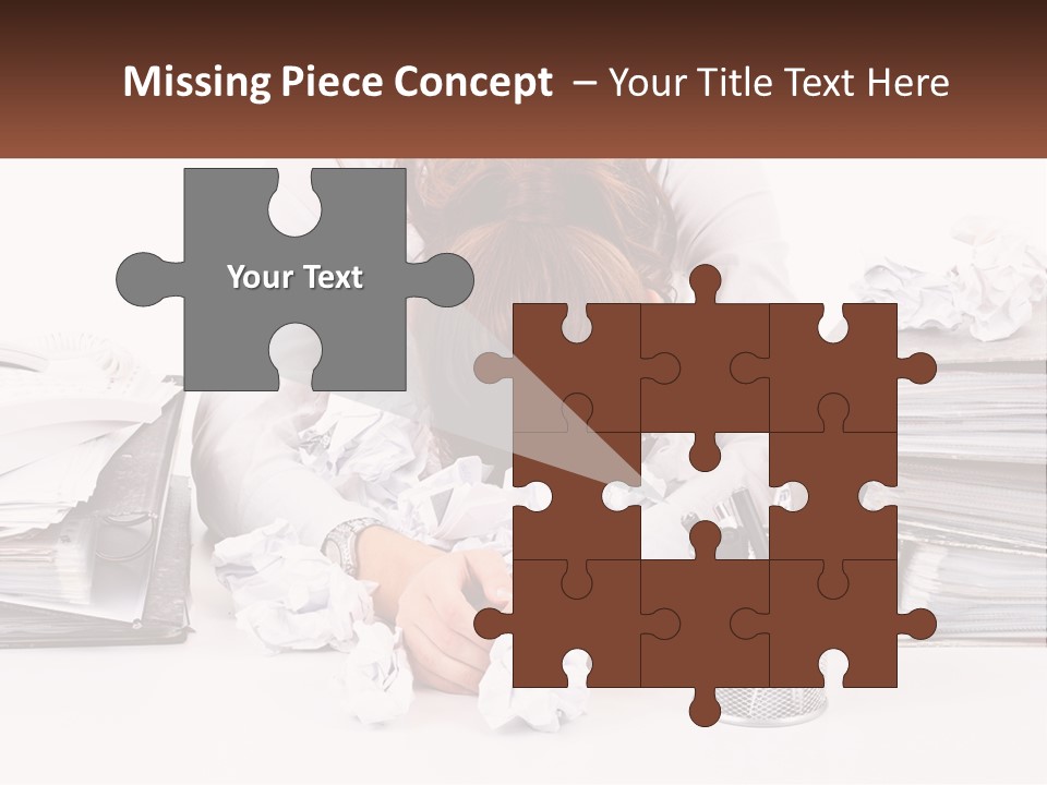 Water Sad Old PowerPoint Template