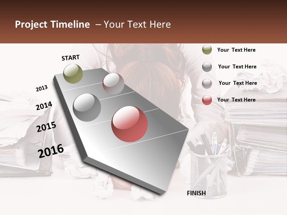 Water Sad Old PowerPoint Template