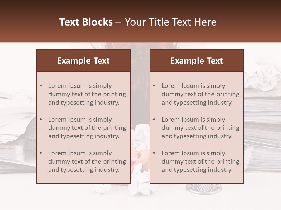 Water Sad Old PowerPoint Template