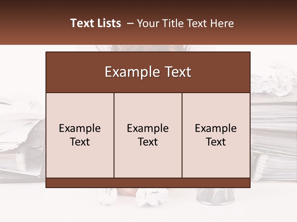 Water Sad Old PowerPoint Template